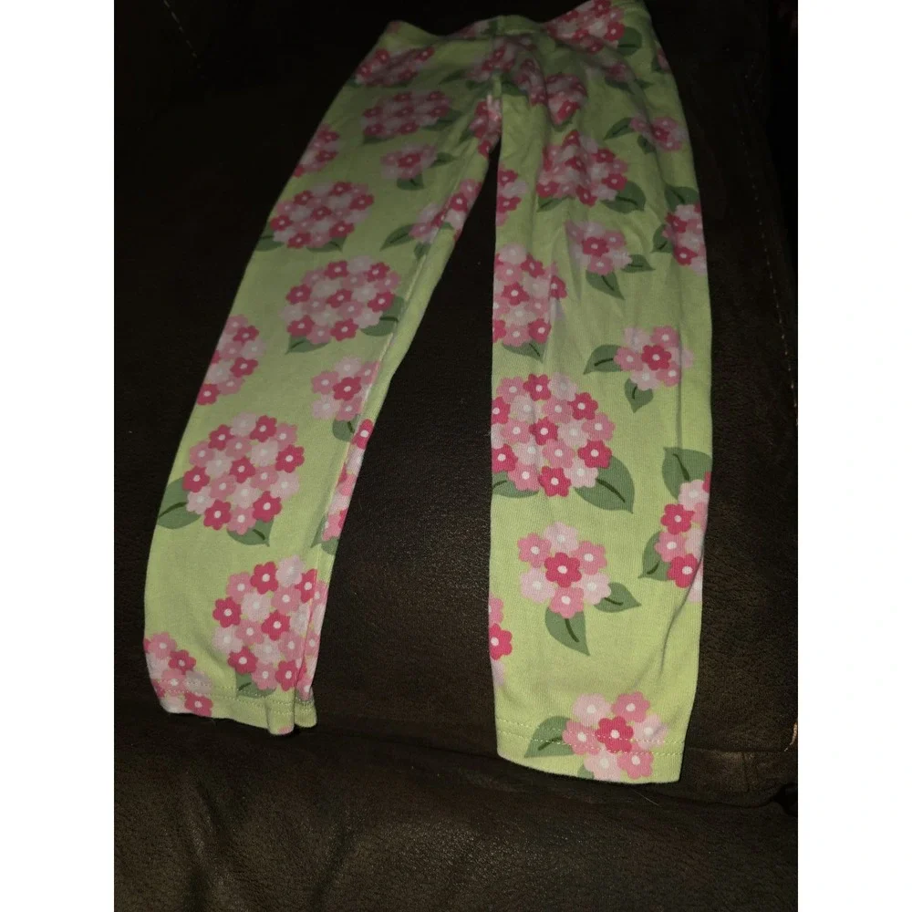 Gymboree tea time afternoon floral leggings size 5